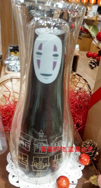 搖擺日雜 預購 日本製 正版 宮崎駿 吉卜力 神隱少女 無臉男 雙層玻璃杯 透明 杯子