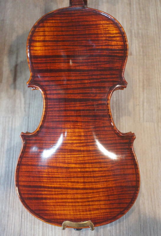 ＊雅典樂器世界＊ 極品 1/8 全手工製作小提琴 虎紋單板