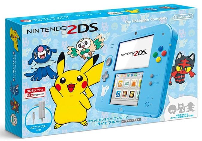 任天堂Nintendo 2DS 主機日規機皮卡丘御三家限定主機(附原廠充電器+