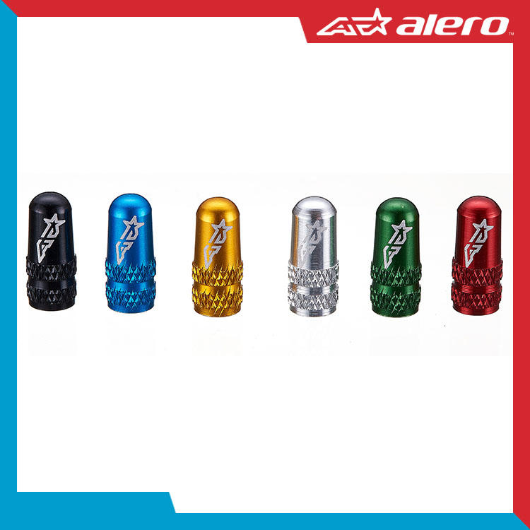 ☆ ALERO ☆官方賣場 VC-161 鋁合金 輕量化 陽極 法式 氣嘴蓋 氣嘴帽 公路車 腳踏車 700C