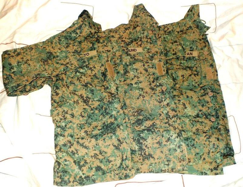 (預定)  SAF  新加坡 M 上衣 ( 9成新 ) 含名條 , 1 件 990 NT ,和褲買可免運