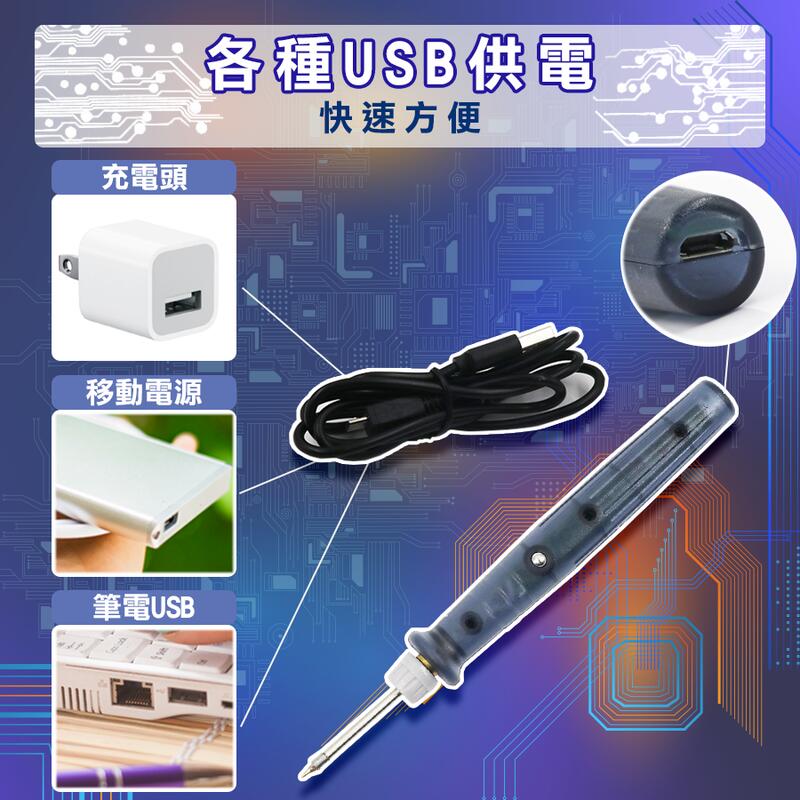 【台灣出貨 焊接超方便】 電焊槍 焊錫槍 溫控烙鐵 含支架/溫控/USB供電 恆溫烙鐵 usb 烙鐵 usb 電烙鐵 | 露天市集 | 全台最 ...