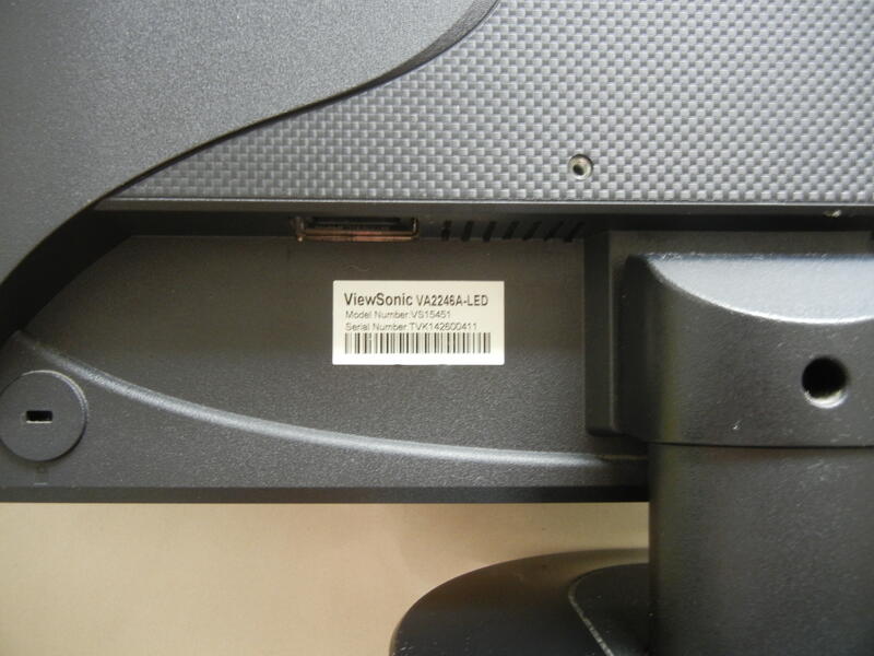 二手商品 優派viewsonic 22吋寬螢幕 VA2246A-LED 22吋LED薄型護眼液晶螢幕(16:9) | 露天市集 | 全台最大的 ...