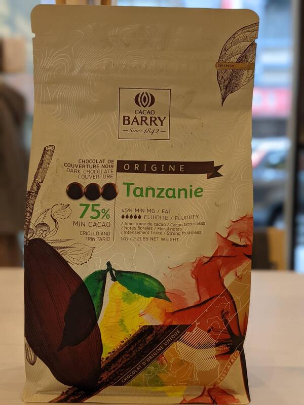 醇品坦尚尼亞苦甜調溫巧克力 75%- 200g / 500g / 1kg可可巴芮 CACAO BARRY 穀華記食品原料