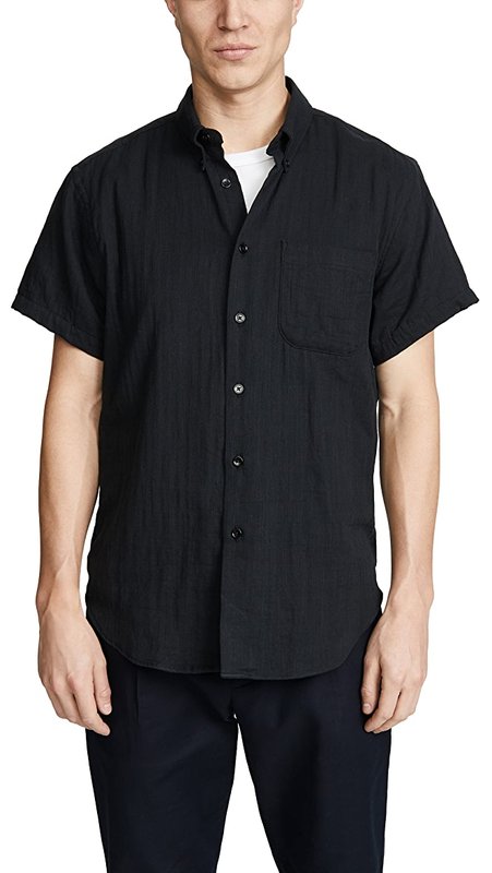 【Naked & Famous】Easy Shirt 夏日襯衫-黑色 S/M
