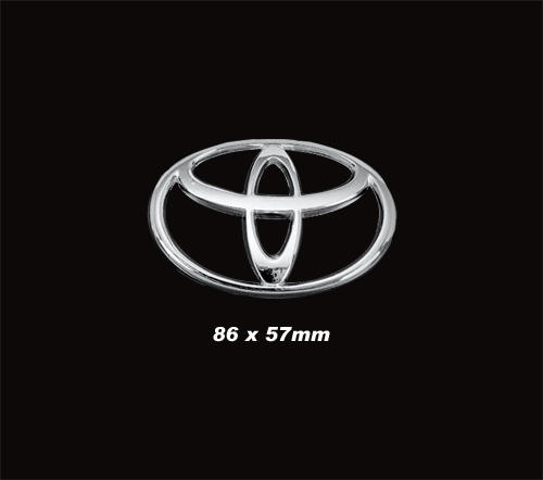 ~圓夢工廠~ Toyota 牛頭 超質感 後車箱 鍍鉻亮銀 標誌 字標貼 logo 尺寸86mm * 57mm