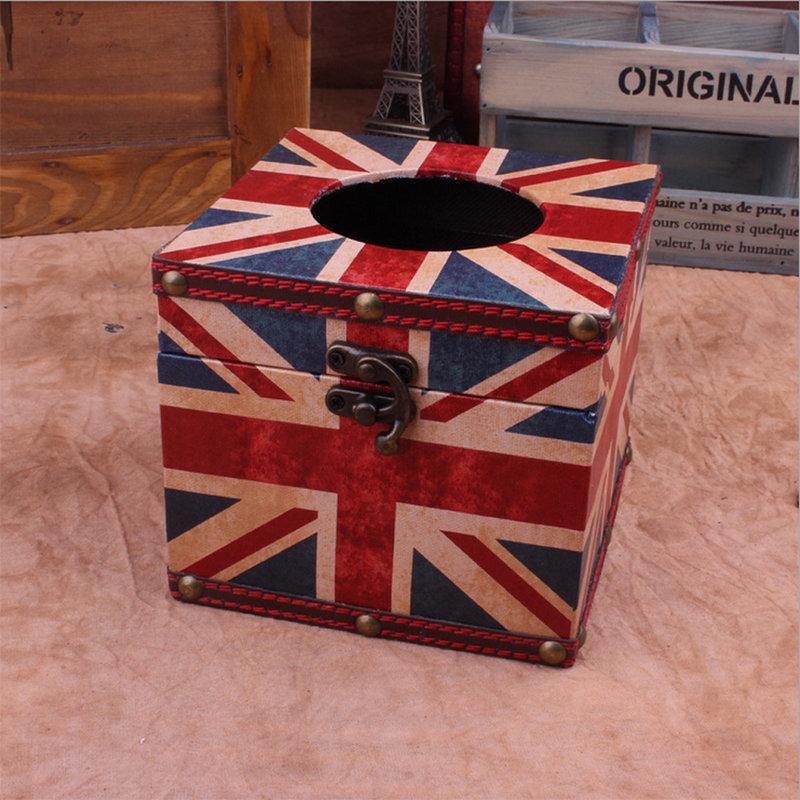 居家生活用品 英倫風 紙巾盒 面紙盒 衛生紙抽取收納盒(餐桌紙巾型)I33