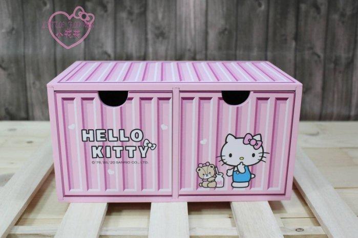 ♥小花花日本精品♥Hello Kitty 貨櫃兩抽置物盒 可收納許多飾品髮飾 擺放起來也相當可愛~3
