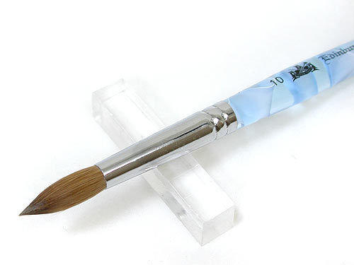 [御甲材料批發商城] 水晶專用筆 / E.R 愛丁堡藍色海浪頂級指甲刷-10號(圓)