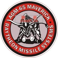 [軍徽貼紙] 美國軍武 AGM-65 MAVERICK 彈種章貼紙 2
