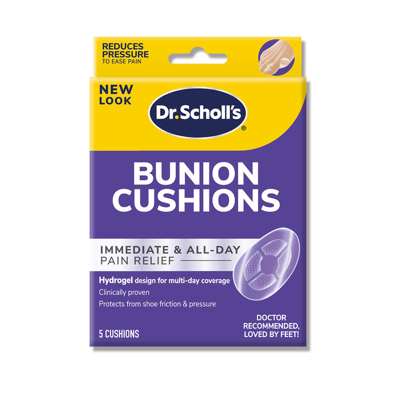 Dr. Scholl's 爽健 水凝膠舒緩襯墊 拇指外翻款適用 5入裝【DDBS】