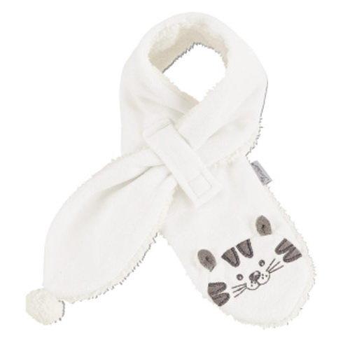 德國 Sterntaler 白色貓咪造型寶寶保暖圍巾 標價: 13.99歐元