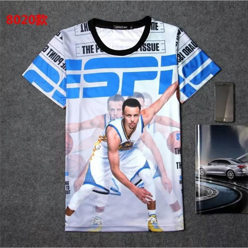 💖柯瑞Stephen Curry庫里短袖棉T恤上衣💖NBA勇士隊Nike耐克愛迪達運動籃球衣服T-shirt男300