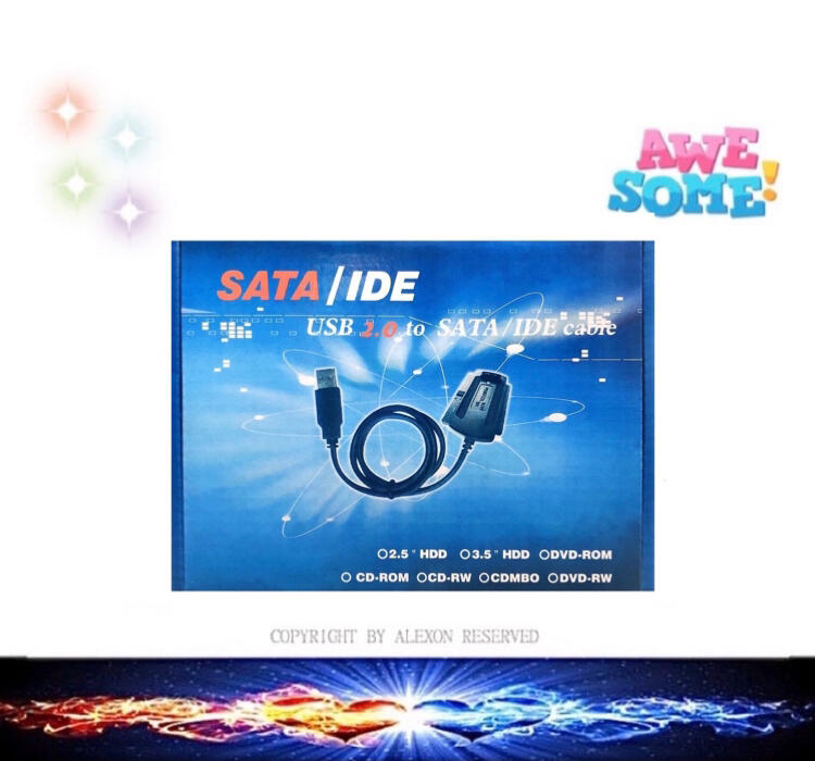第6代 USB to IDE/SATA 硬碟轉接線 三用超級傳輸線 轉SATA 2.5/3.5硬碟 光碟機 即插即用免驅