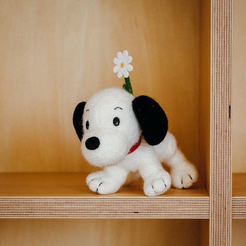 Snoopy 史努比博物館 限定 小花史努比布偶