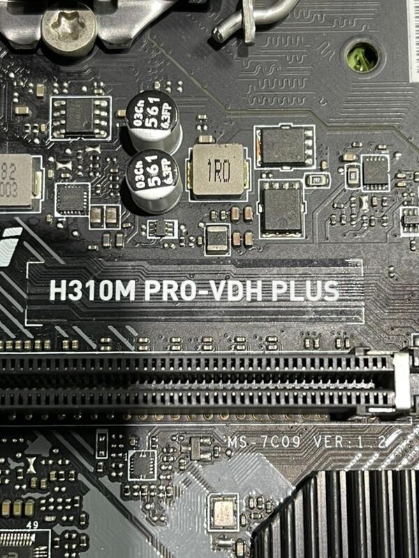 【金霖】【二手主機板】MSI H310M PRO-VDH PLUS/MS-7C09 VER: 1.2/D4/1151 | 露天市集 | 全台最 ...