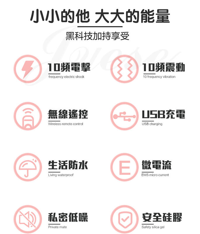米琦 10頻電擊+10頻震動激顫USB充電遙控震動跳蛋
