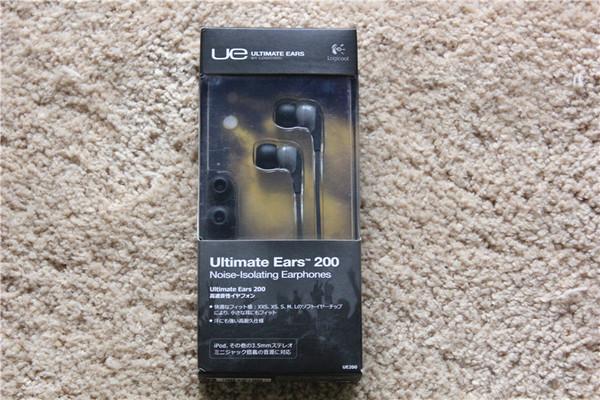 清倉 羅技 Ultimate Ears UE 200 UE200 隔音耳機 黑色 3.5mm ipod 等使用 彎插