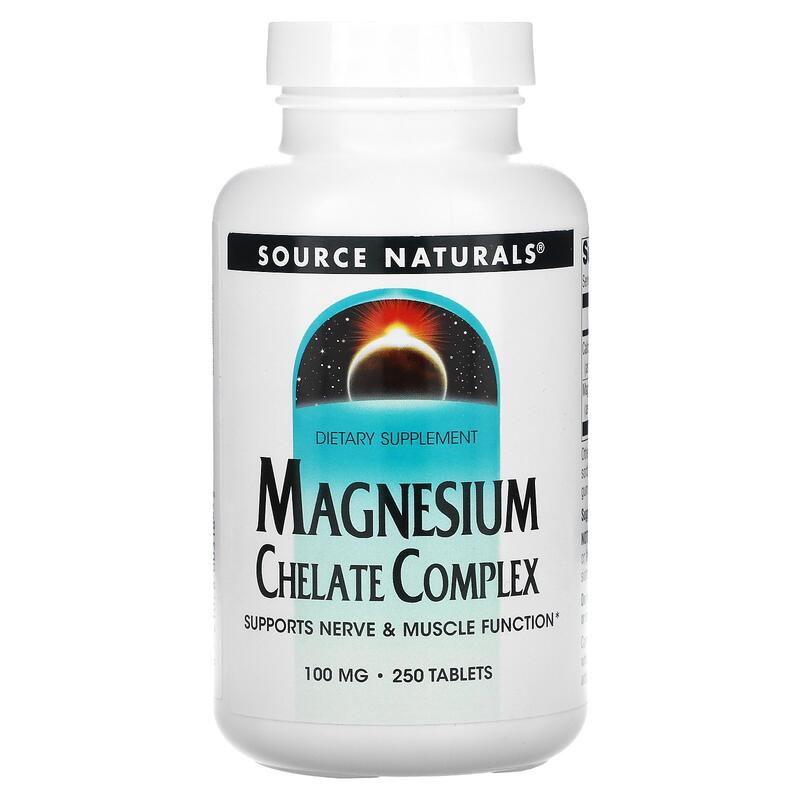 [預購] 鎂螯合物 100/250粒 Source Naturals Magnesium Chelate