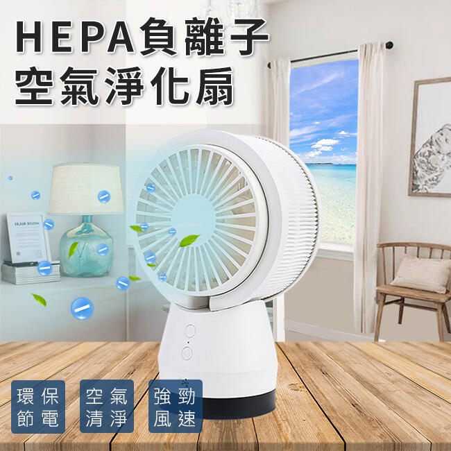 HEAP負離子空氣淨化風扇   E0067-W