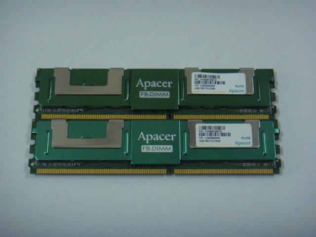 單支 4G FB-DIMM Apacer PC2-5300 667