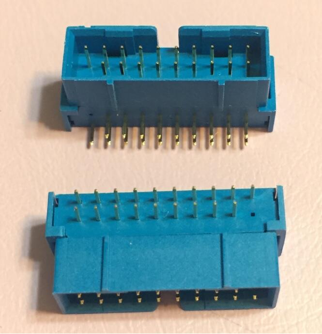 【IF】USB 3.0 19pin 連接器 90度 DIP 主機板 內接 connector 19P 藍色
