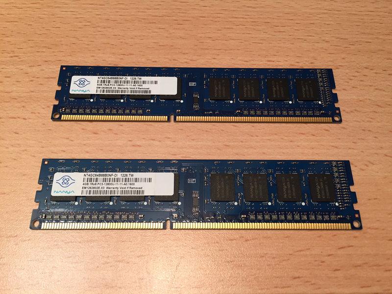 南亞 DDR3-1600 4GB*2桌上型電腦記憶體 