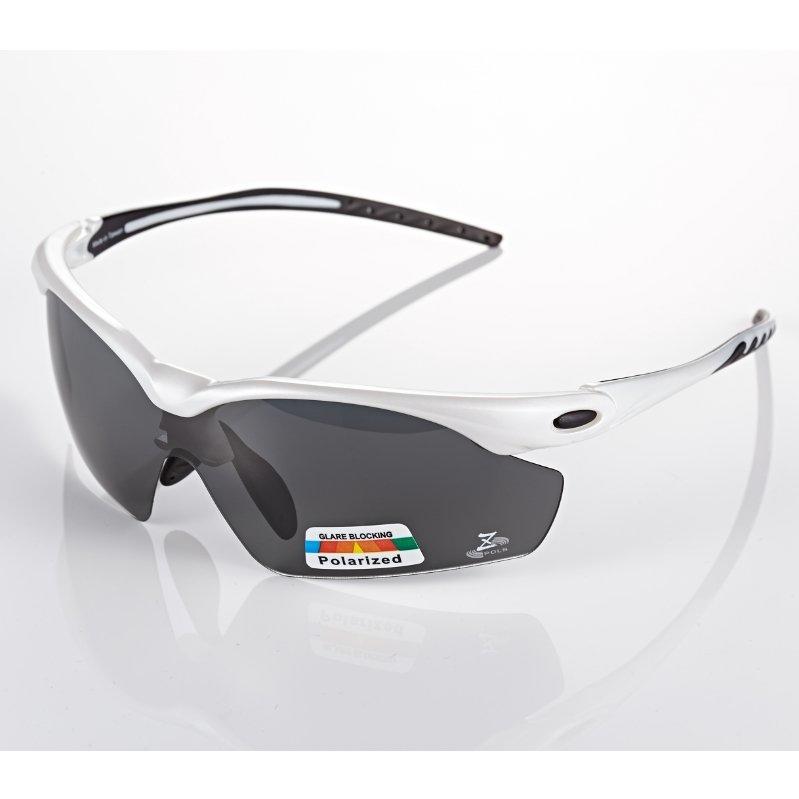 【視鼎Z-POLS太空纖維三代款】新一代TR彈性輕量材質 搭載100%Polarized頂級偏光運動眼鏡！(珍珠白款)