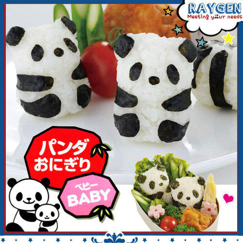 八號倉庫【2Z174C0979】熊貓壽司飯團模具套裝/3D立體/寶寶DIY美食廚房