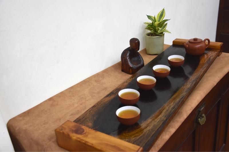 天然生漆茶盤，緬甸雞趐木～漆器/木食器/茶文化/藝術