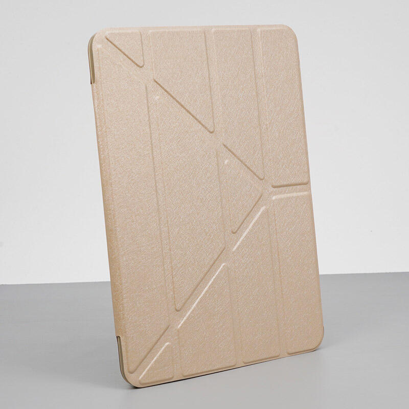 GMO 2免運 金色 Apple蘋果iPad Pro 11吋2020蠶絲紋皮套Y型保護套保護殼防摔套防摔殼