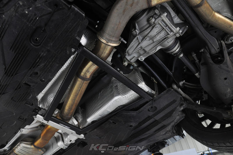 『KCDesign』M-Benz W205 C200/C300/C43/C450 不鏽鋼 後下四點式拉桿