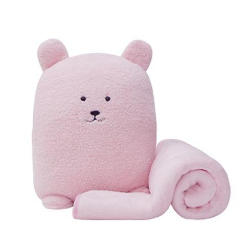 【瑪登瑪朵】熊熊兩用絨毛抱枕毯, 沙發抱毯