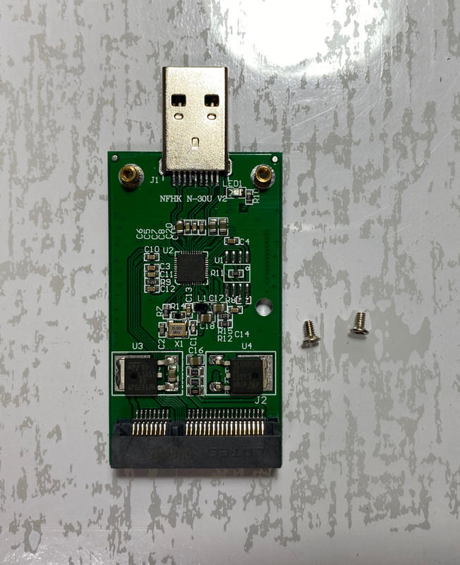 現貨 mSATA固態盤轉USB 3.0 轉接卡 MSATA TO  USB 3.0 可 做隨身碟 外接硬碟 擴充碟