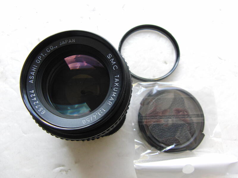 AB的店】極新美品Pentax SMC TAKUMAR 50mm f1.4 M42接環可轉接各廠單眼