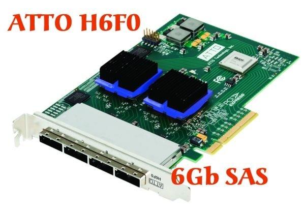 美國ATTO H6F0-000 PCI-E 2.0 X8 SAS 6Gb 外接式控制卡 16-port (非 LSI, Adaptec, DELL, IBM) 影音動畫及非線性剪輯專用