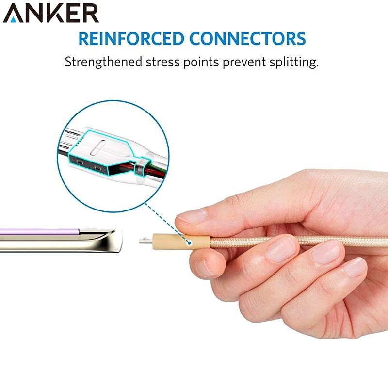 又敗家Anker長30cm Powerline+ Micro USB充電線USB充電線三星Samsung小米Sony索尼