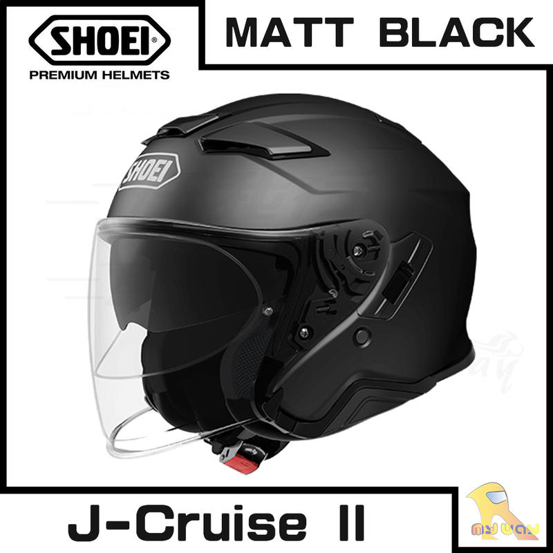 任我行騎士部品 SHOEI J-Cruise II 半罩 3/4 內墨片 藍芽直上 J cruise2 消光黑