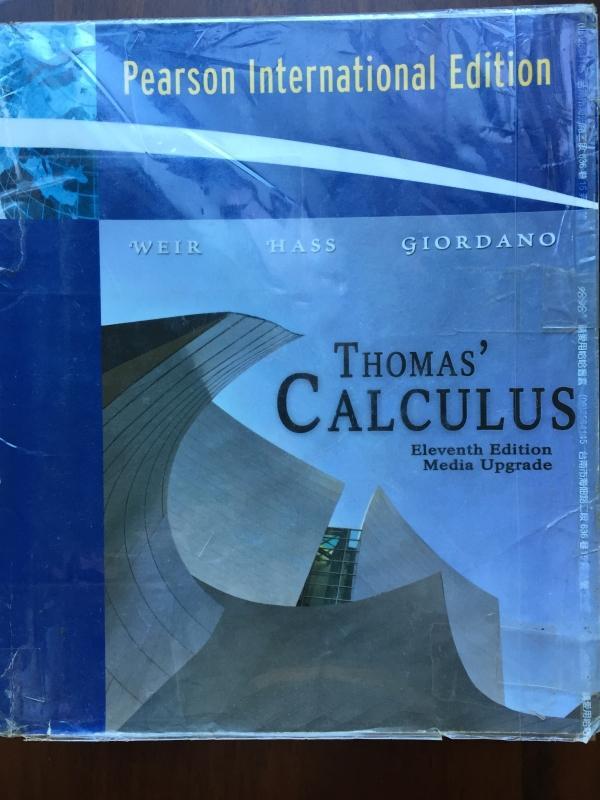 白鷺鷥書院(二手書)Thomas’ Calculus 微積分 11版 Gerorge B. Thomas等著 2008年
