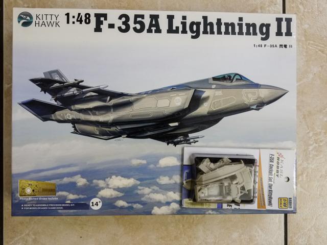 KITTYHAWK/小鷹 80103 美國 F-35A 閃電-Ⅱ戰鬥機 1/48 + KASL Hobby改套