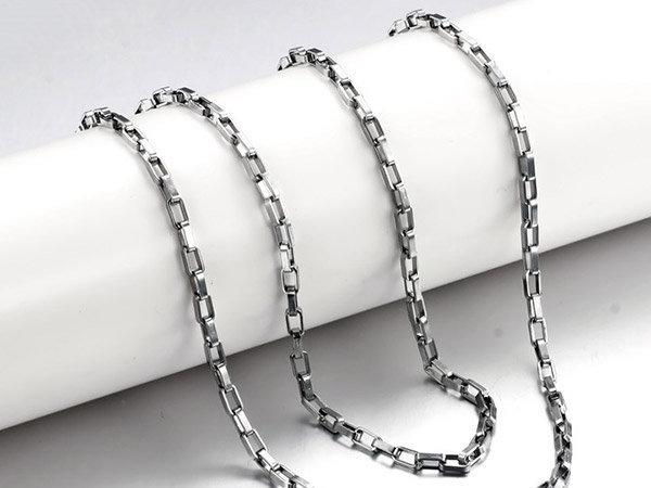 跨飾代-長方形鍊條 3mm 4mm 6mm白鋼鍊條 不鏽鋼鏈子 搭配墬子 搭玉 搭銀飾品 配戒指 D-325單條價