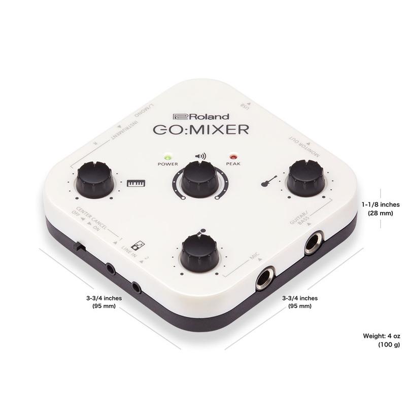 Roland Go:Mixer智慧型手機混音器(錄音/影、混合音訊、直播)