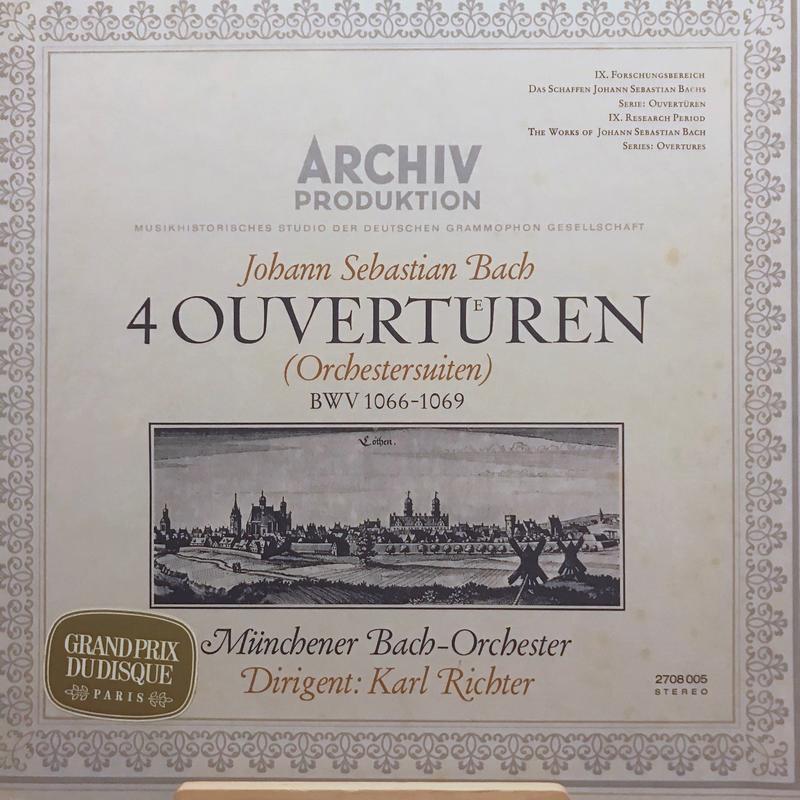 [巴洛克名盤] Karl Richter ： Bach ‎– 4 Ouvertüren Orchestersuiten