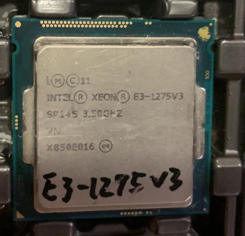 Intel Xeon E3-1275V3 3.5G / 8M 4C8T 1150 八核處理器 有內顯