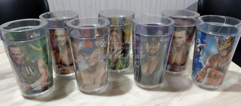 [美國瘋潮]正版WWE Superstars Tumblers 超級巨星收藏款冷水塑膠杯飲料杯特價Cena DX RKO