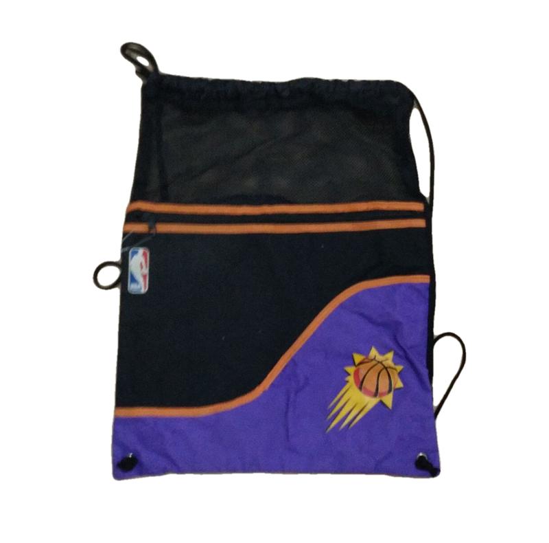 [現貨]籃球抽繩束包 復古懷舊風格 鳳凰城太陽Phoenix Suns束口袋 NBA球隊logo旅行輕便背包配件運動包
