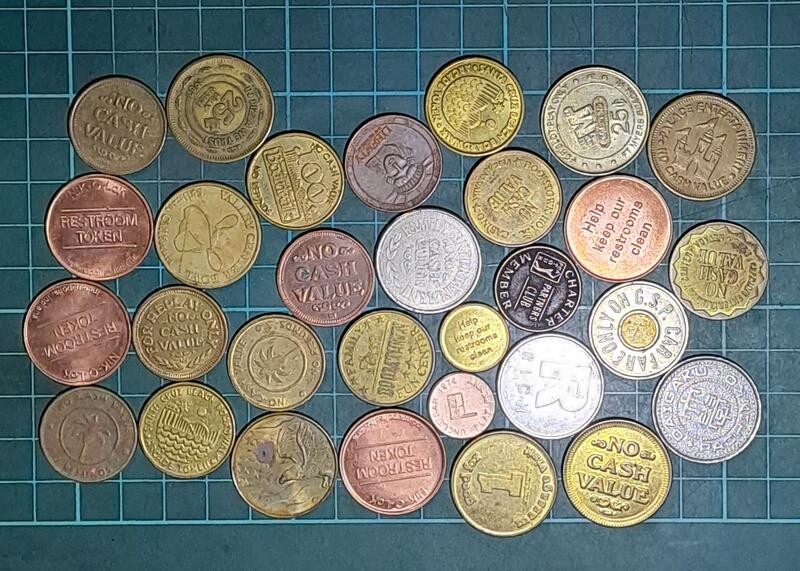 外國代幣30枚  各式代幣 紀念章 代幣  T05