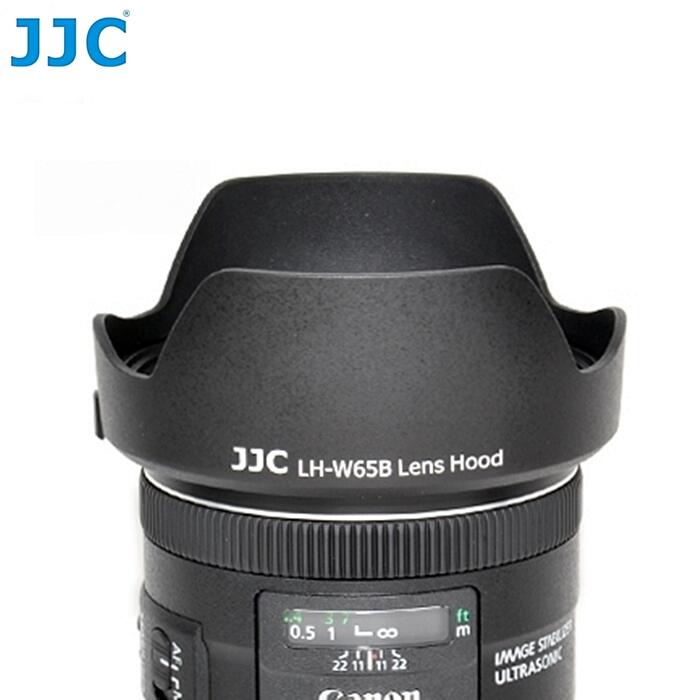 又敗家@JJC副廠Canon遮光罩EW-65B遮光罩相容佳能原廠LH-W65B適EF 24mm f/2.8 IS USM