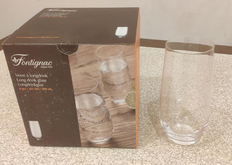 Fontignac 無鉛水晶玻璃長水杯/果汁杯 德國製 全新未使用