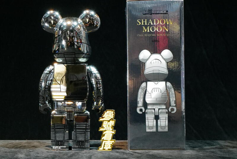 (參號倉庫) BE@RBRICK 400% SHADOW MOON Ver. 空山基假面